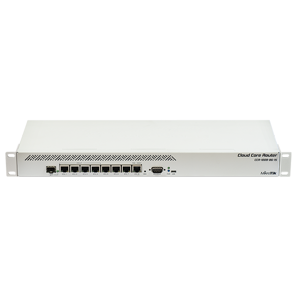 روتر مدیریتی 8 پورت گیگابیت میکروتیک CCR1009-8G-1S-1Splus